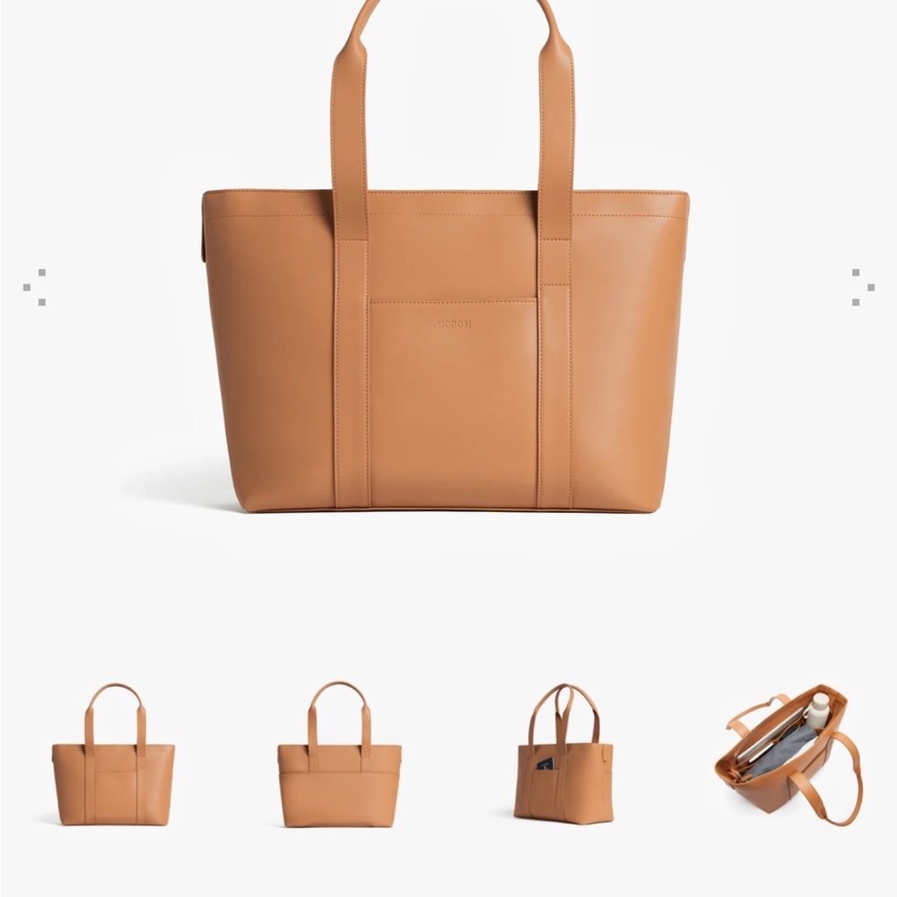 Metro Tote- Saddle Tan